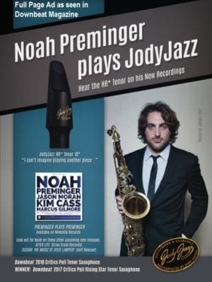 Image of Noah Preminger JodyJazz Ad