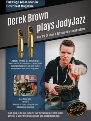 Image of Derek Brown JodyJazz Ad