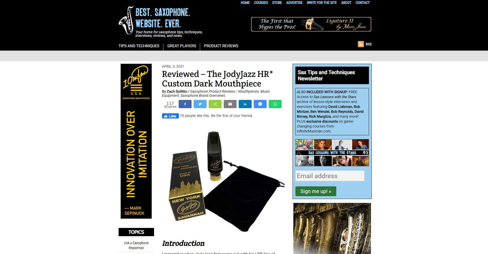 Bestsaxophonewebsiteever Review