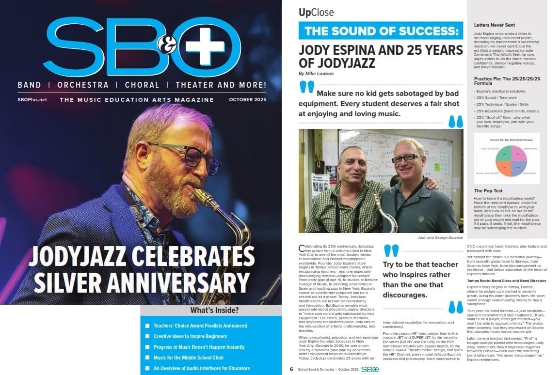 Jody Espina and 25 Years of JodyJazz